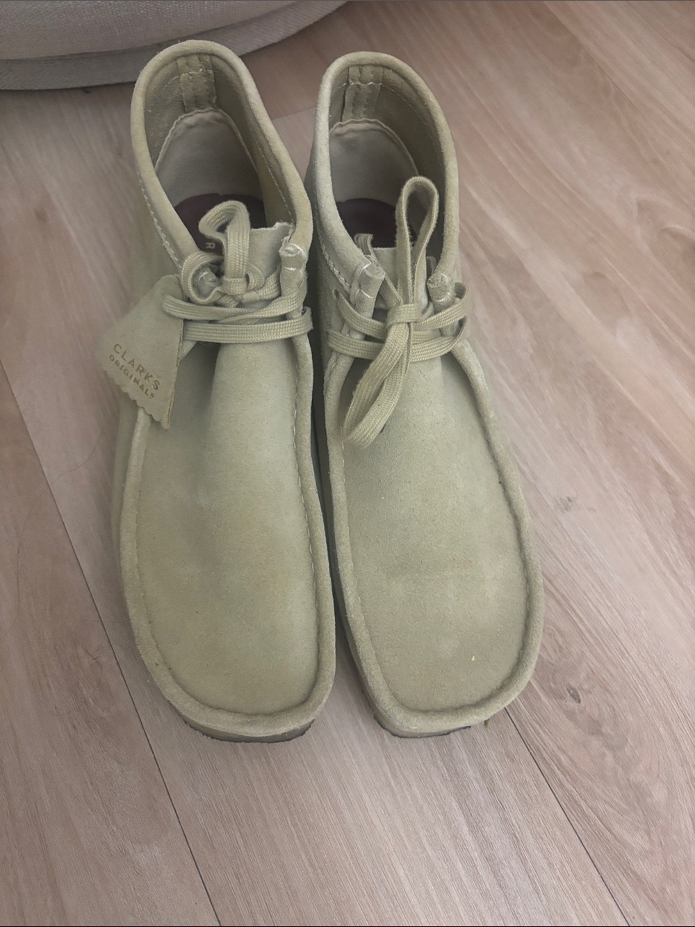 Clarks Men’s Chukka Boots in Olive Suede